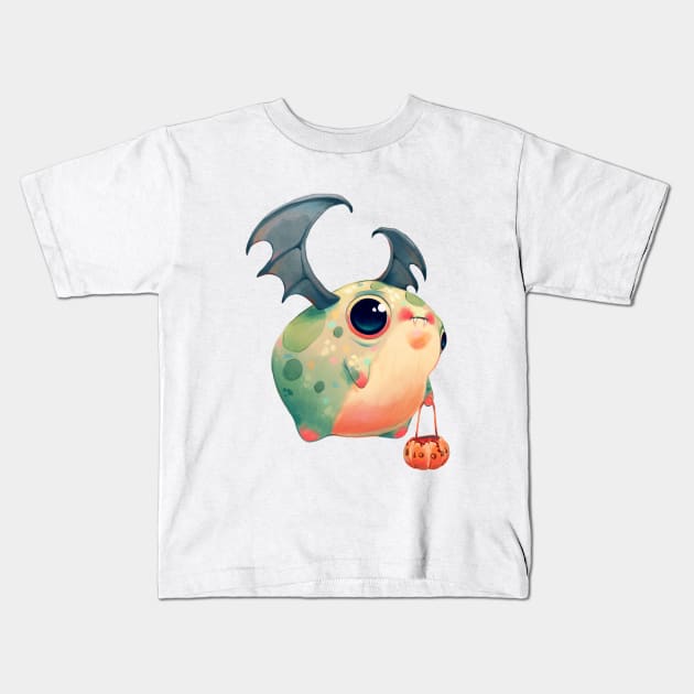 Vampire Frog Kids T-Shirt by Lucracia Ray